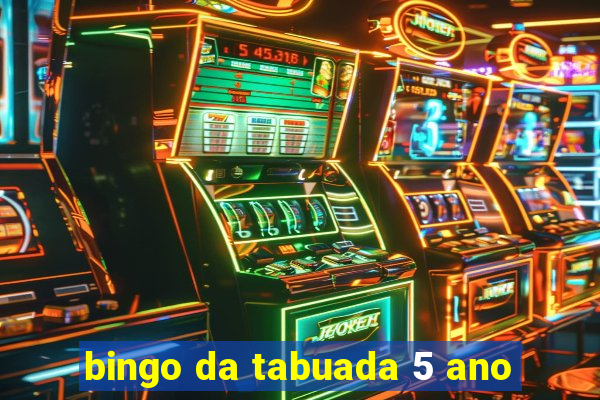 bingo da tabuada 5 ano