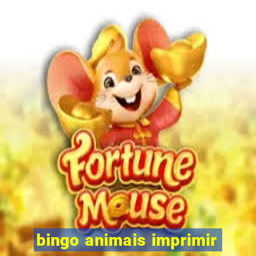 bingo animais imprimir