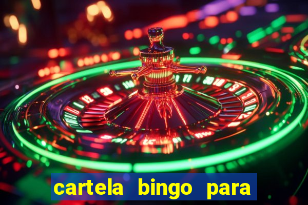 cartela bingo para cha de cozinha imprimir gratis