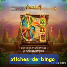 afiches de bingo para editar