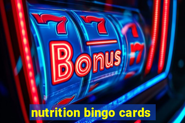 nutrition bingo cards