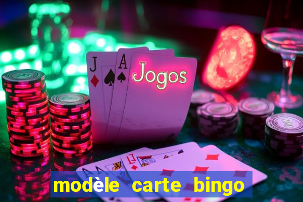 modèle carte bingo quarantaine gratuit