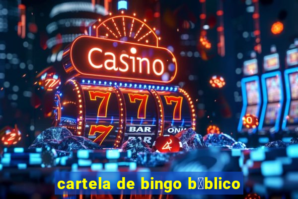 cartela de bingo b铆blico