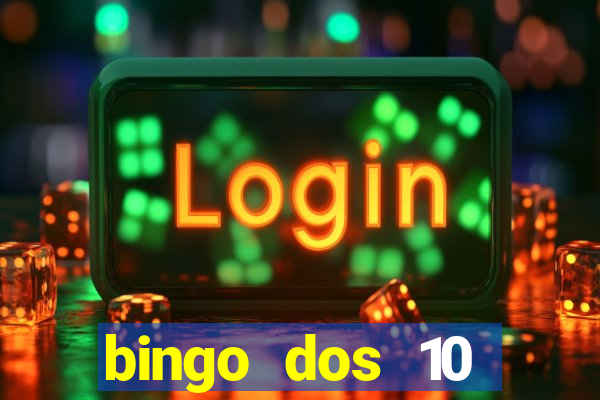 bingo dos 10 mandamentos da lei de deus