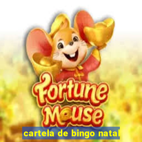 cartela de bingo natal