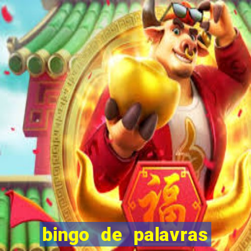 bingo de palavras 3 ano