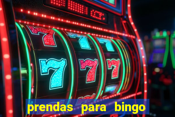 prendas para bingo de natal