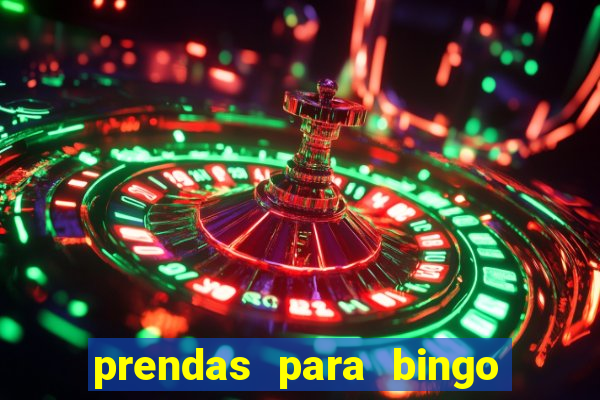 prendas para bingo de natal