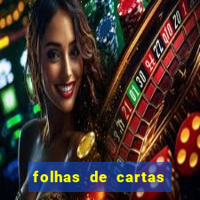 folhas de cartas para imprimir