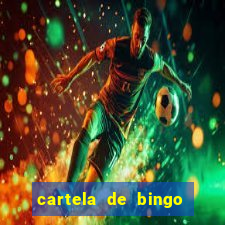 cartela de bingo cha de panela