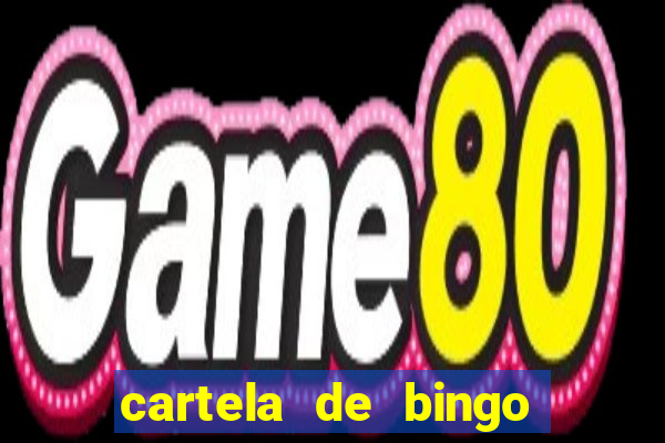 cartela de bingo cha de panela