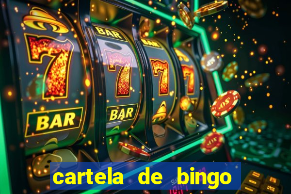 cartela de bingo cha de panela