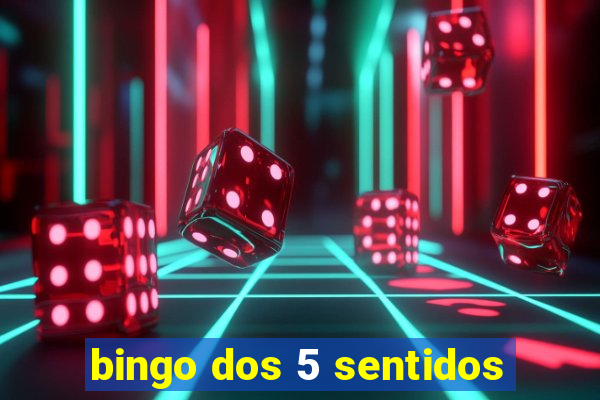 bingo dos 5 sentidos