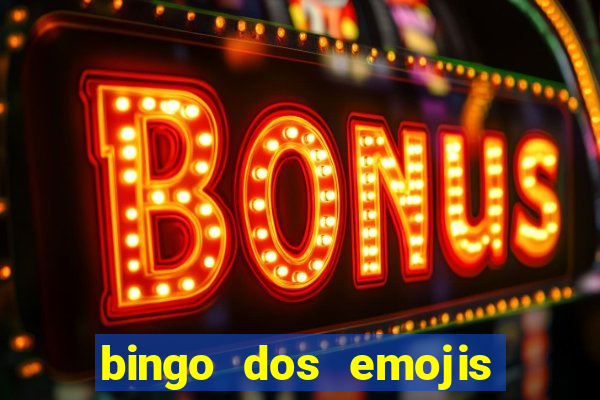 bingo dos emojis para imprimir