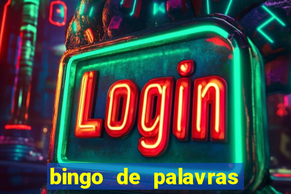 bingo de palavras de natal