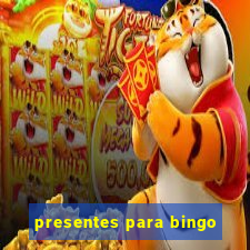 presentes para bingo