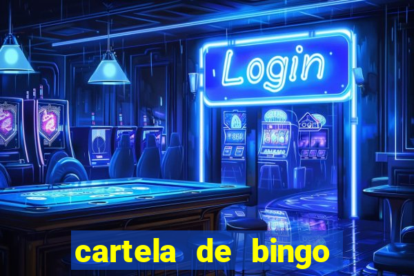 cartela de bingo cha de bebe