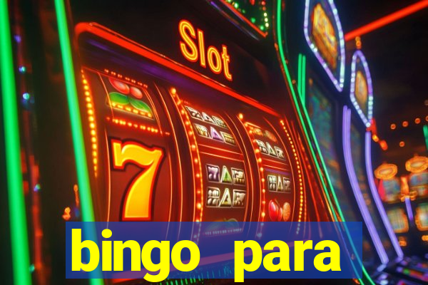 bingo para despedida de solteira para imprimir