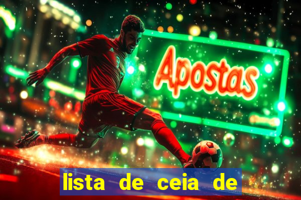 lista de ceia de natal para 20 pessoas