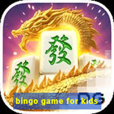 bingo game for kids