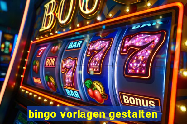 bingo vorlagen gestalten