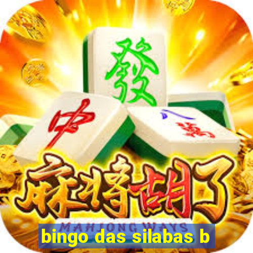 bingo das silabas b