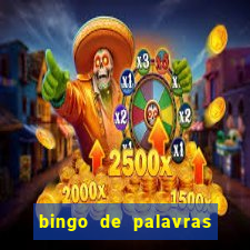 bingo de palavras 3 ano