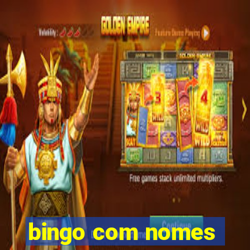 bingo com nomes