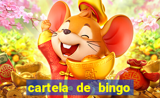 cartela de bingo cha de bebe