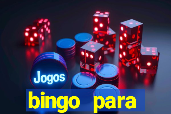 bingo para despedida de solteira para imprimir